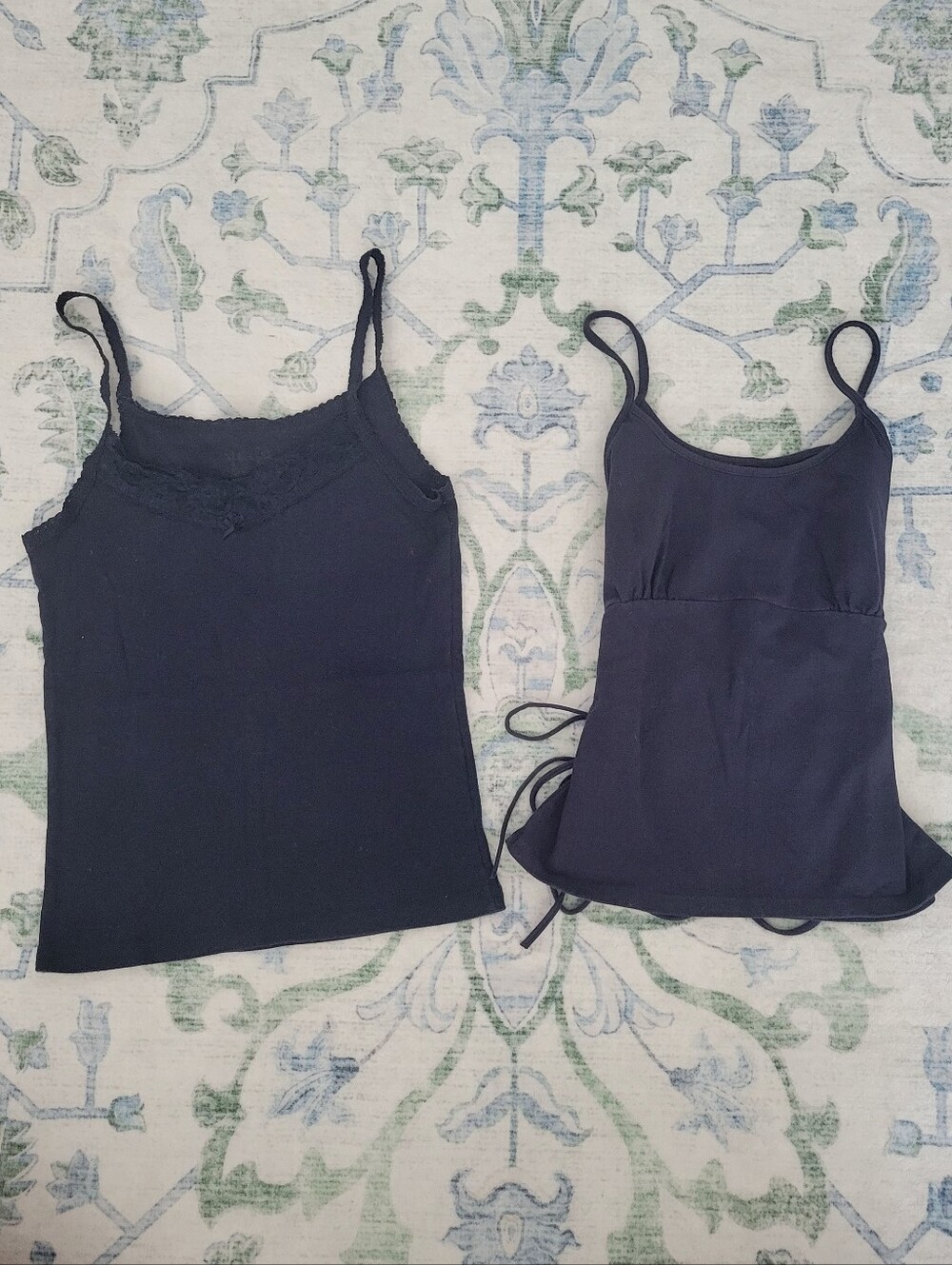 Brandy Melville Black Lace & Tie-Detail Camisole Duo